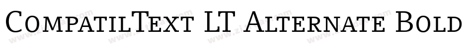 CompatilText LT Alternate Bold Small Caps字体转换